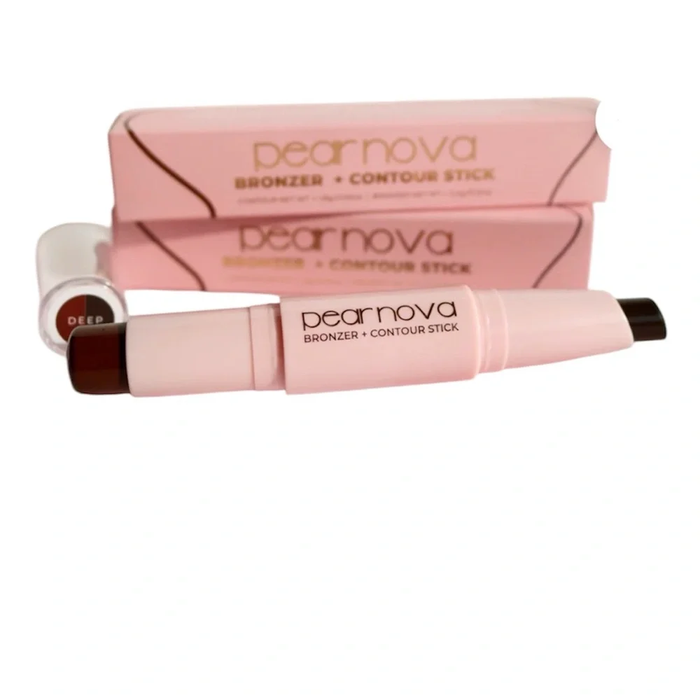 Pear Nova bronzer, and contour stick